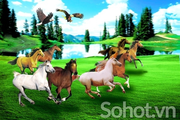 Tranh gạch 3d mã đáo thành công - SJK09