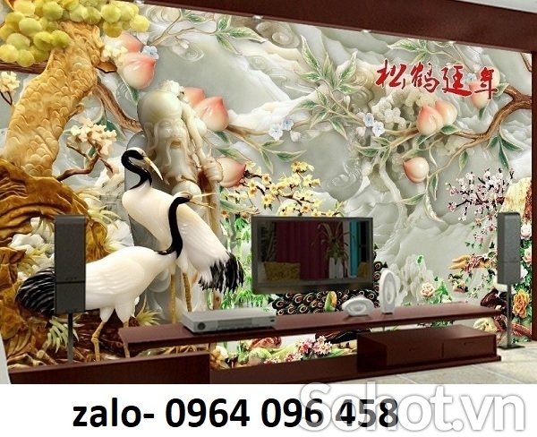 Tranh gạch men 3d ốp tường phòng khách đẹp - CXV55