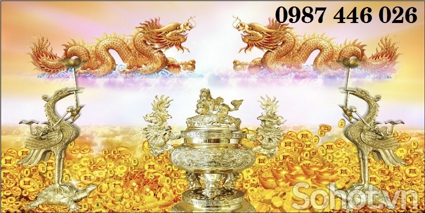 Tranh gạch men phòng thờ HP0822