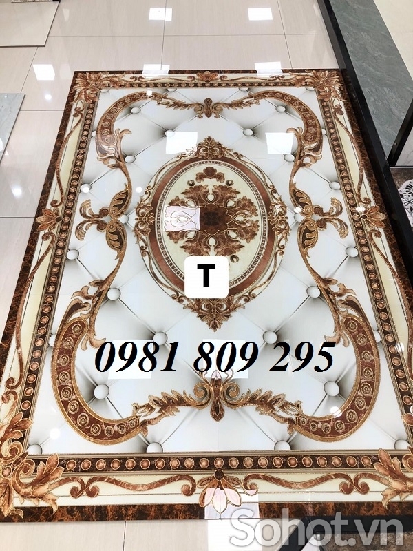 Gạch trang trí , thảm gạch lát phòng khách HN3332