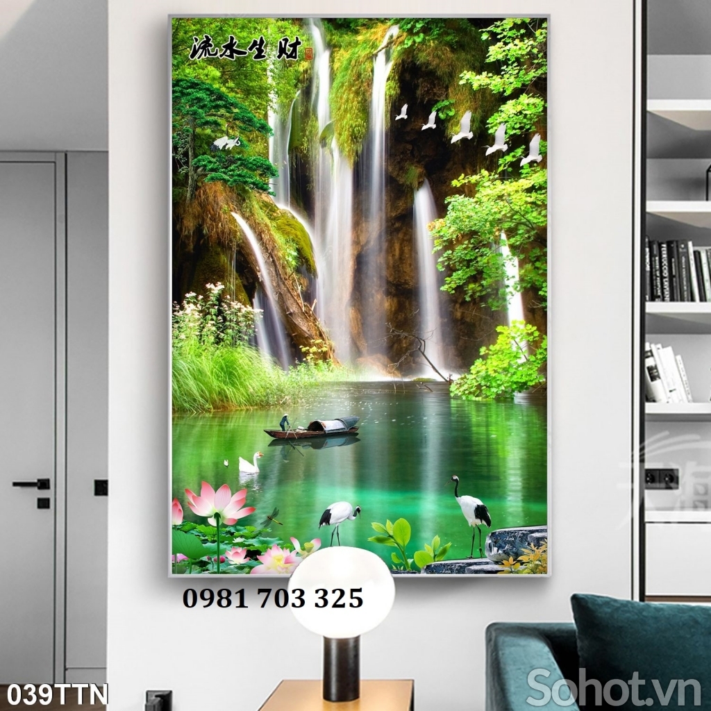 Tranh gạch 3D khổ đứng đẹp