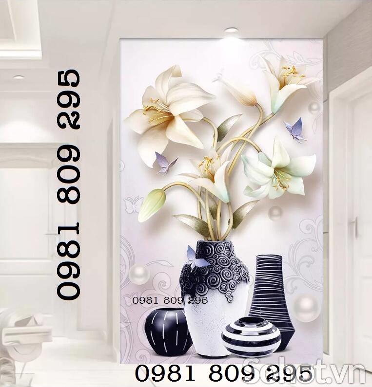 Gạch tranh hoa ngọc 3d