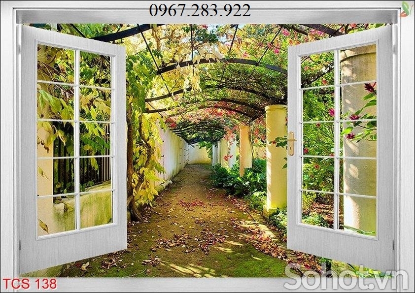 Tranh gạch phong cảnh- Tranh cửa sổ
