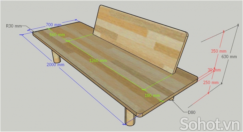 Sofa Plank Amazon 2m