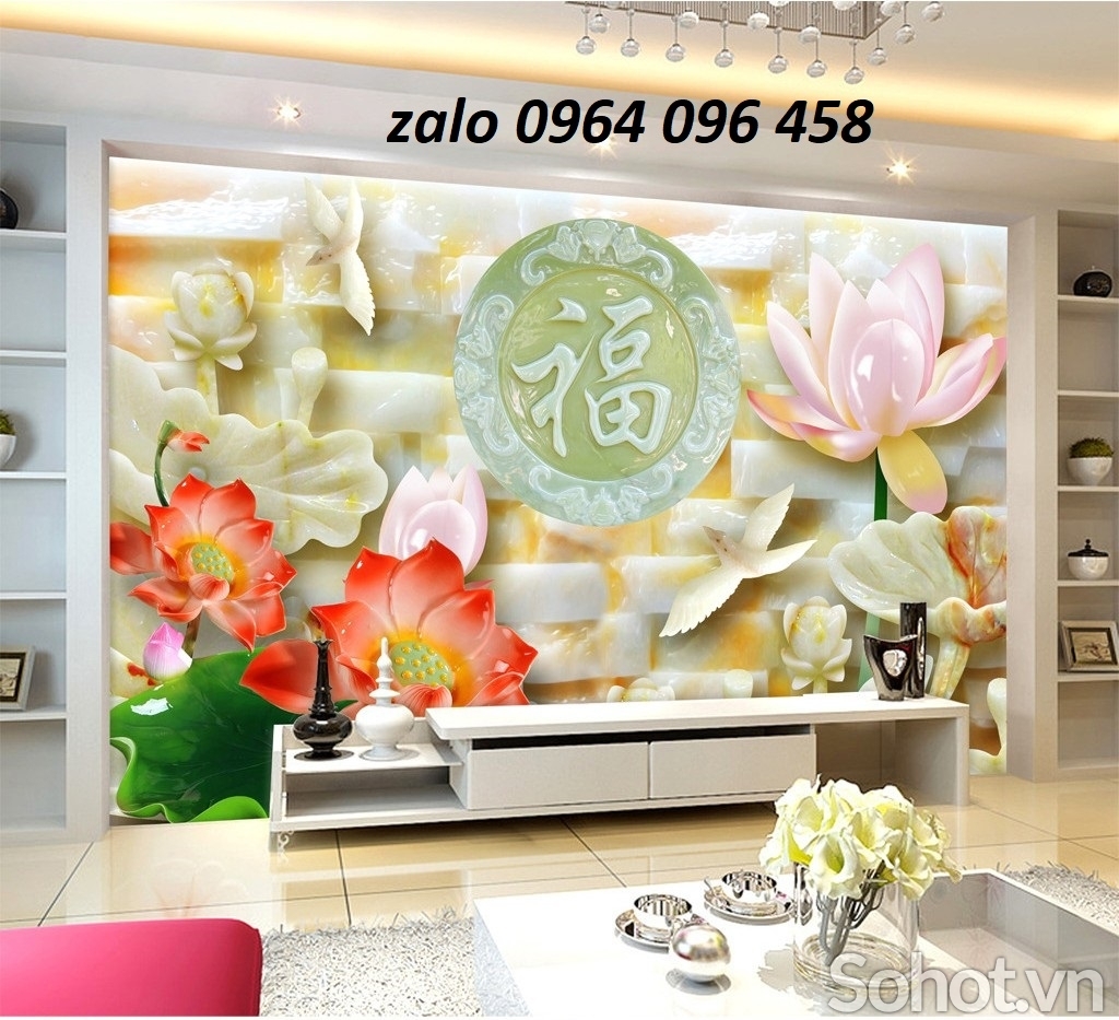 Tranh gạch men 3d phòng khách - NBB94