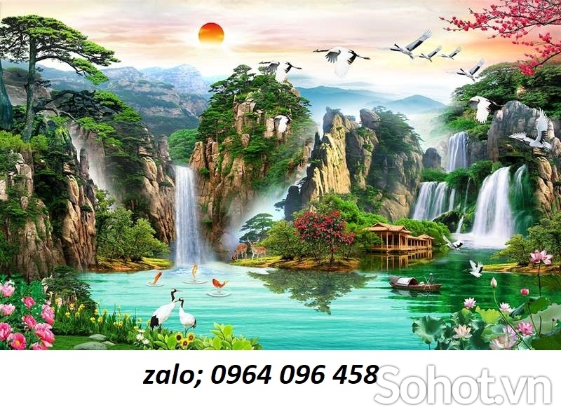 Tranh gạch 3d ốp tường ngoài trời - NVC55