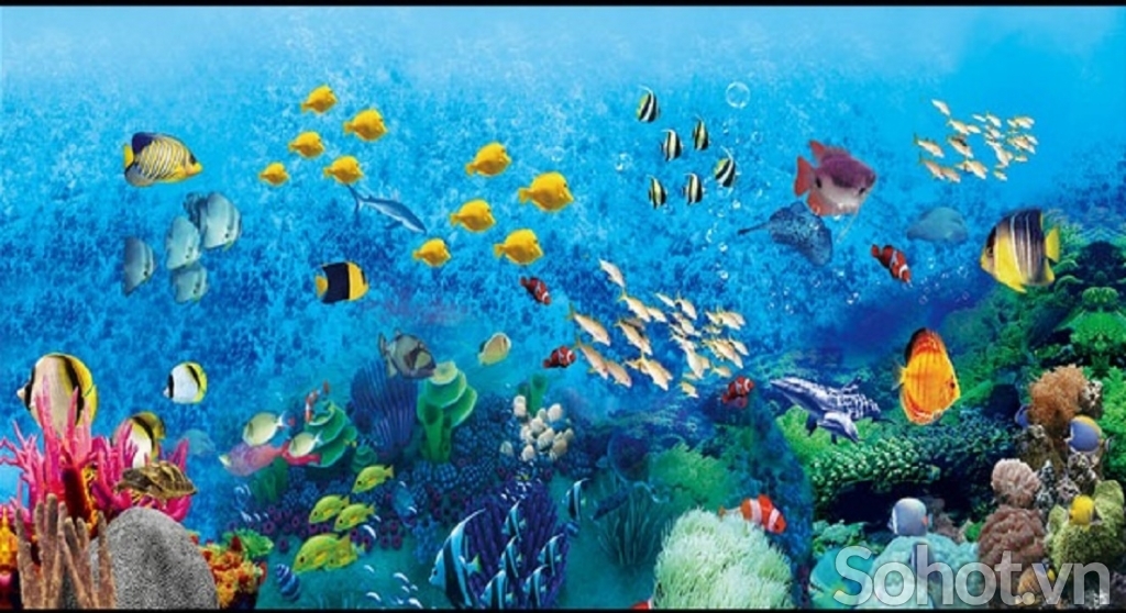 Tranh gạch 3d ốp bể bơi - GSX333