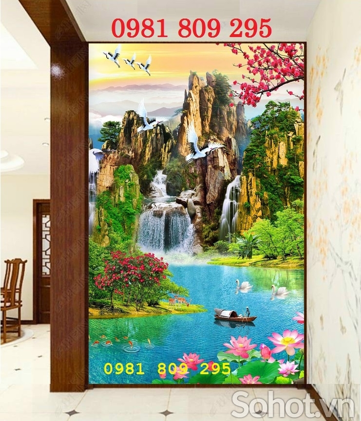 Tranh gạch , gạch tranh 3d , tranh gạch men HN8282