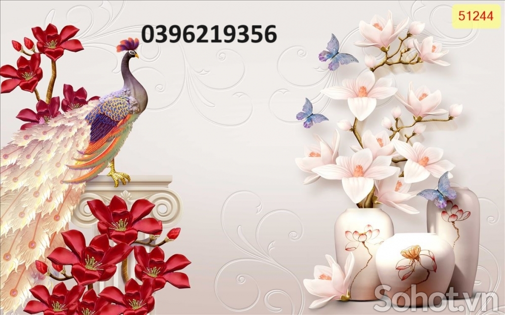 Tranh hình công phượng đẹp trang trí
