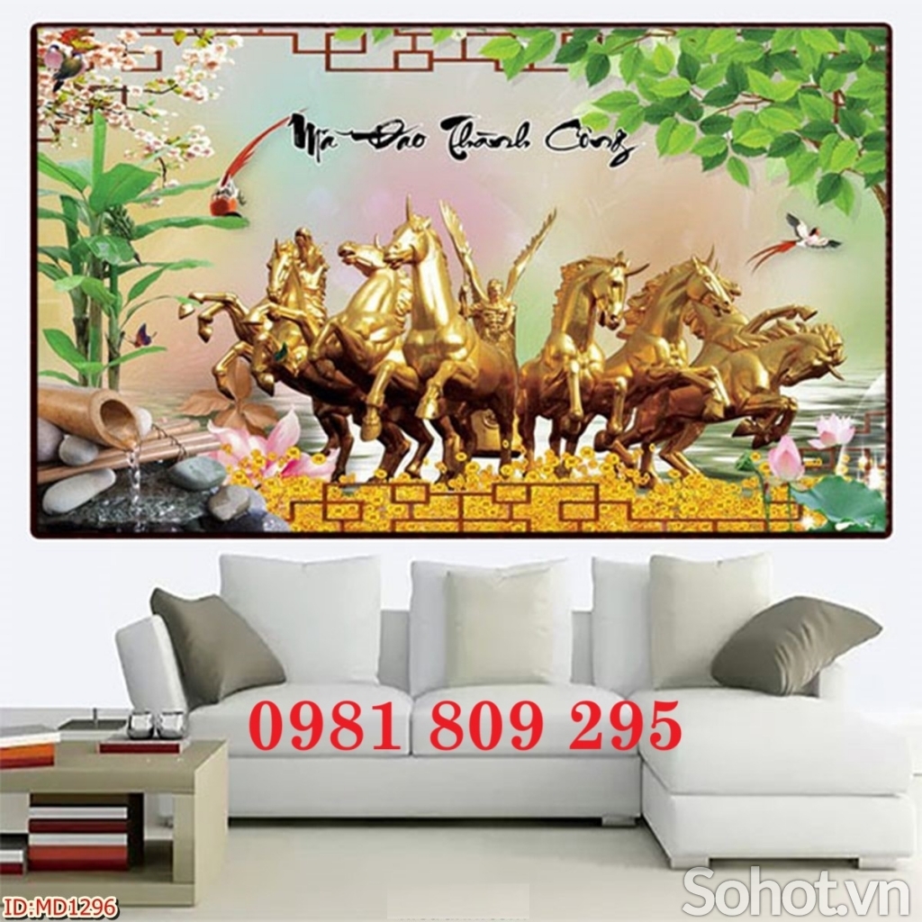 Gạch 3d ngựa phong thủy