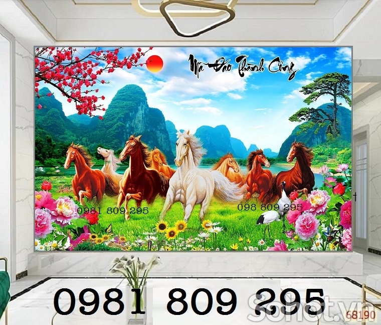 Mẫu gạch tranh mã đáo thành công