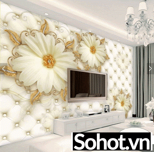 Tranh gạch men 3D trang trí phòng khách