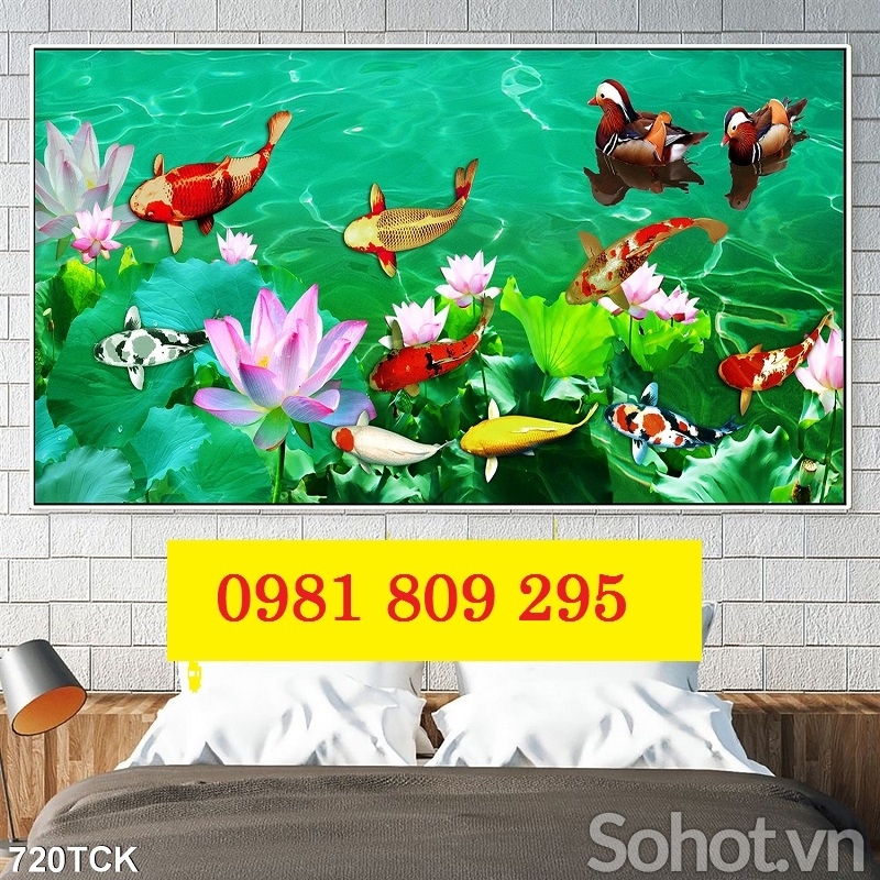 Gạch tranh cá chép
