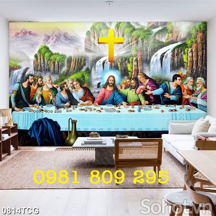 Tranh công giáo - gạch tranh 3d