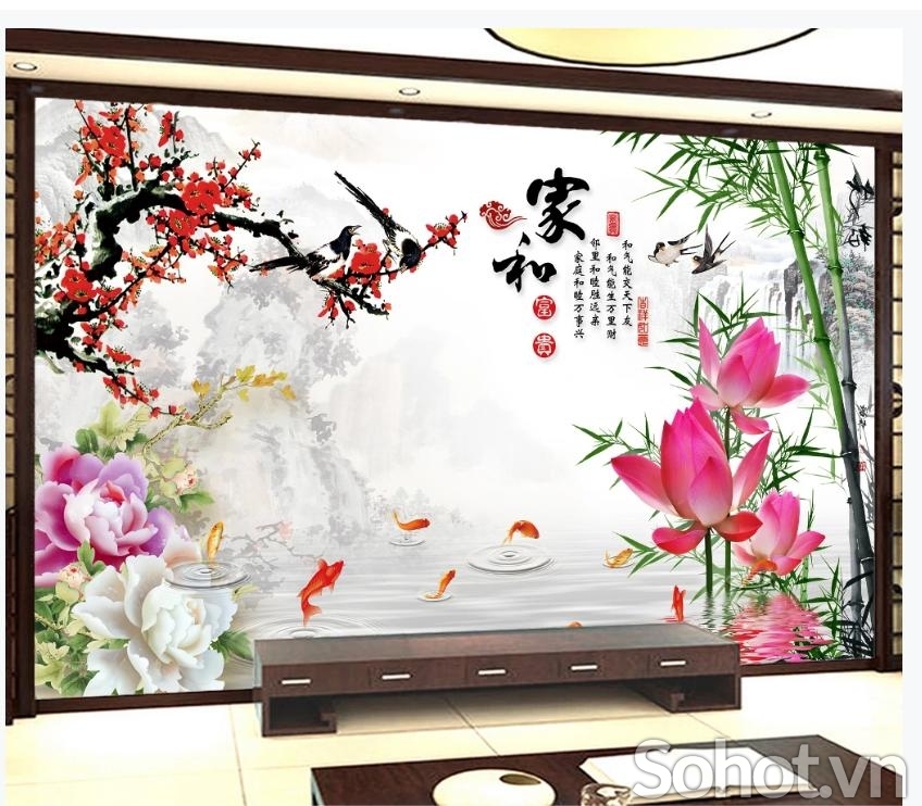 Gạch tranh ốp phòng đẹp