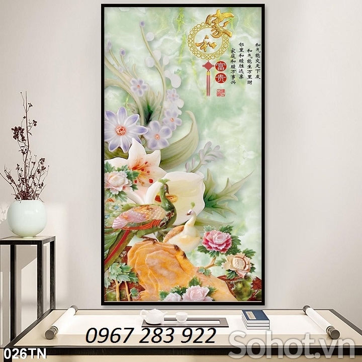Tranh phòng khách họa tiết 3d đẹp