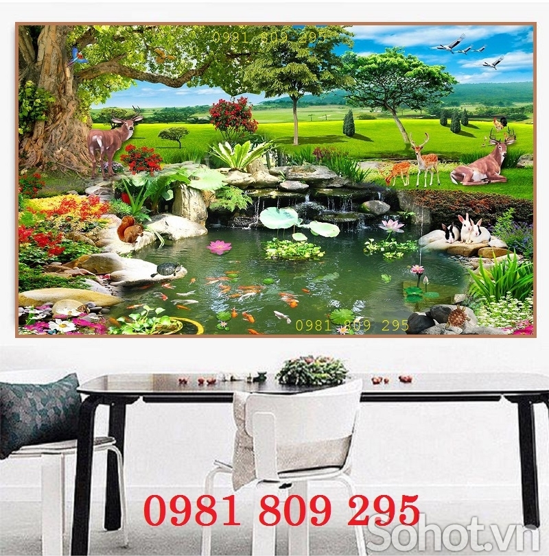 Tranh gạch 3d phong cảnh