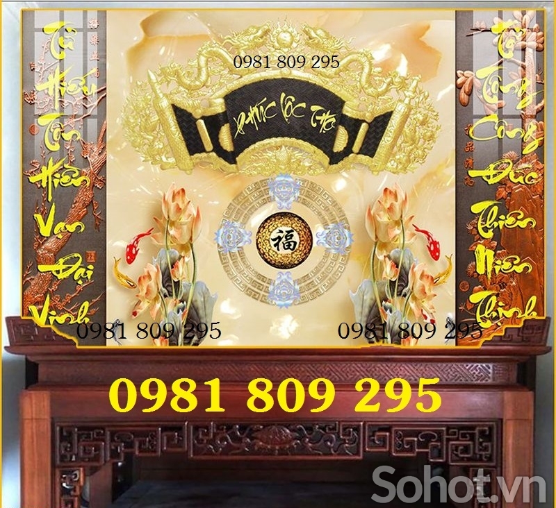 Tranh gạch , gạch men phòng thờ HN999