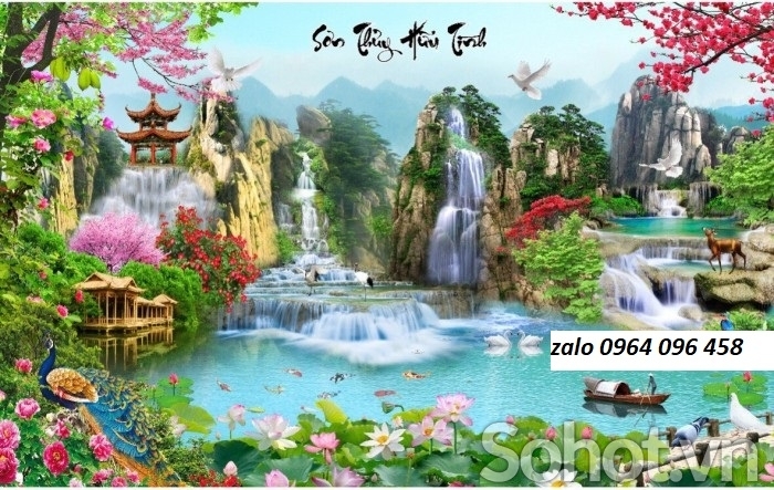 tranh phong cảnh 3d - gạch tranh 3d phong cảnh - TEW3