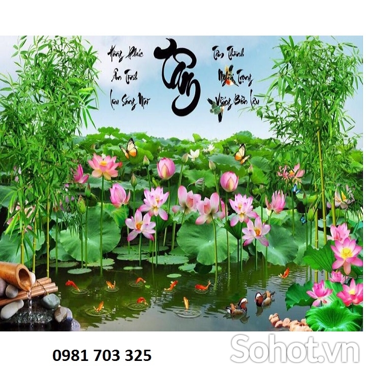 gạch tranh 3D trang trí phòng