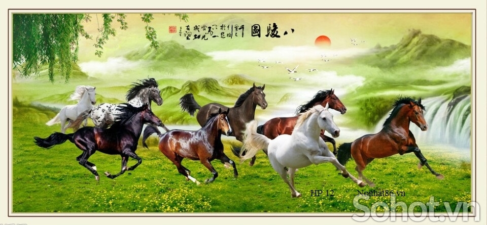 Tranh gạch 3d phong thủy phòng khách - 042XPP