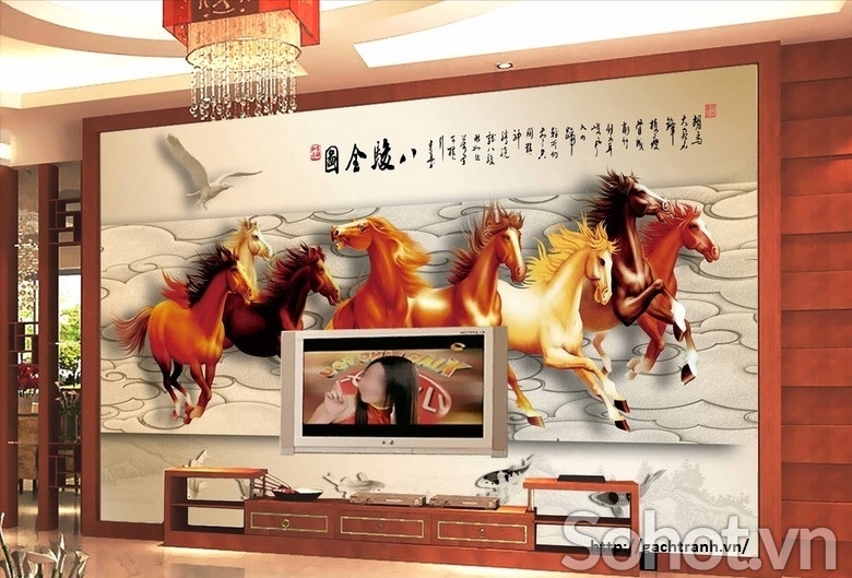 tranh gạch phong thủy 3d - 399KH