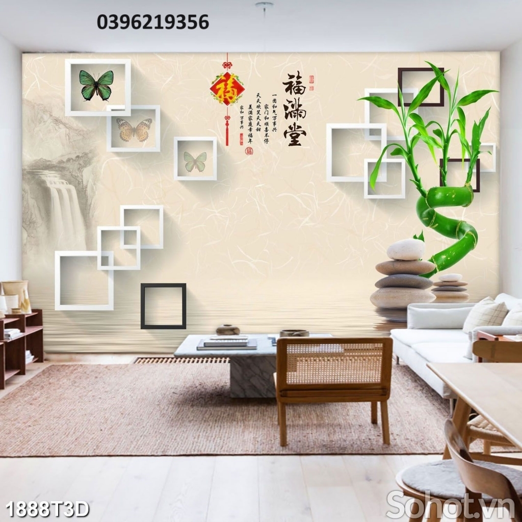 Tranh gạch đẹp 3D treo tường