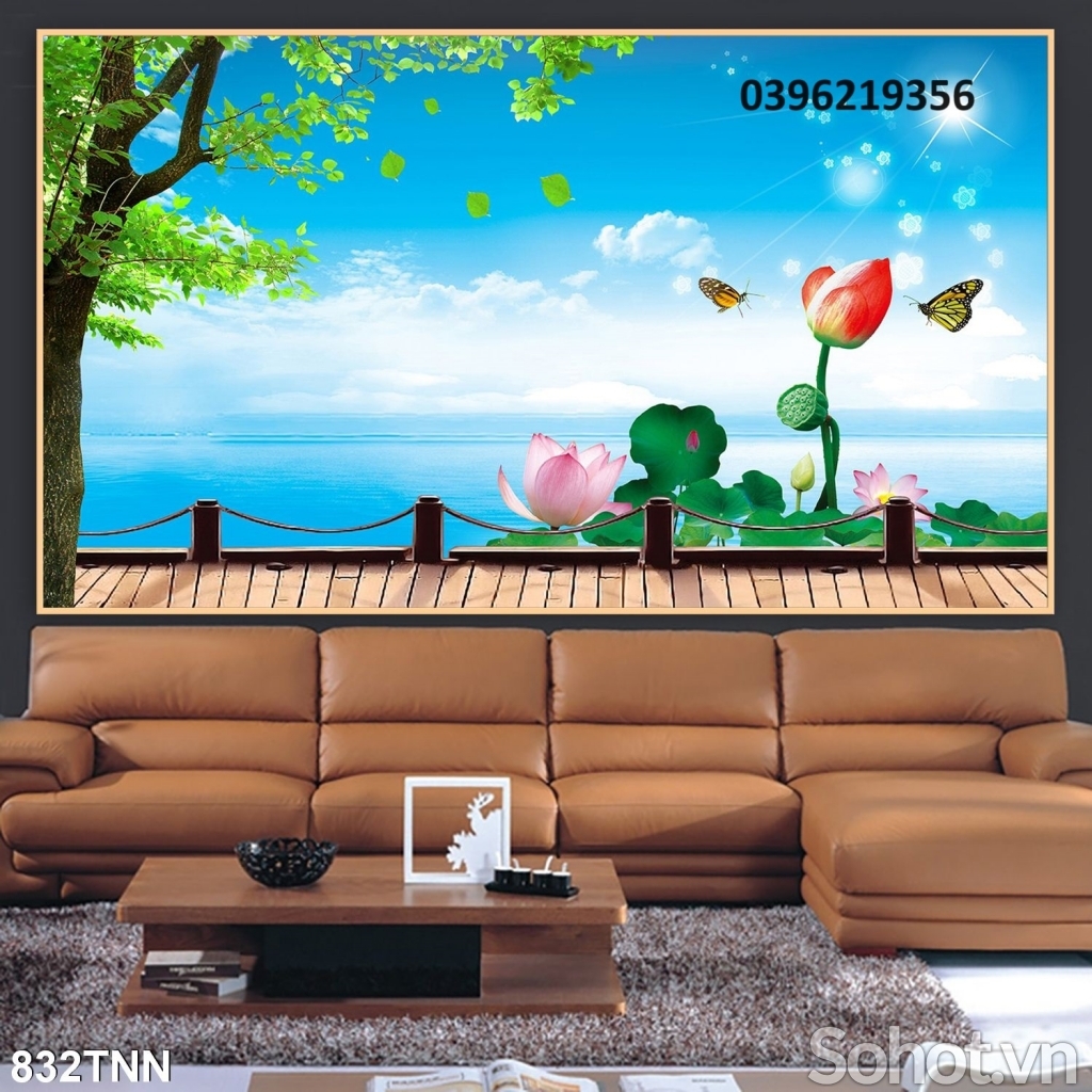 Gạch tranh 3D phong cảnh thiên nhiên đẹp