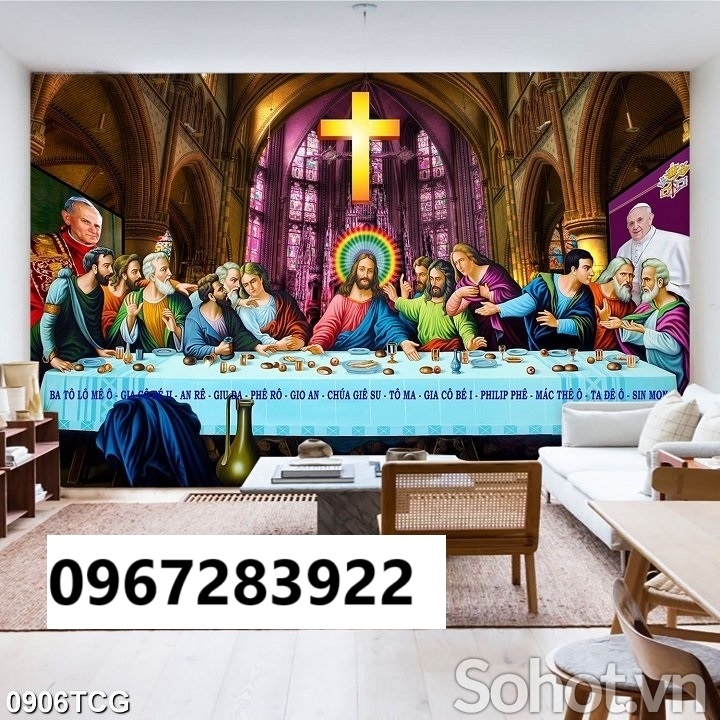 Tranh gạch 3d công giáo