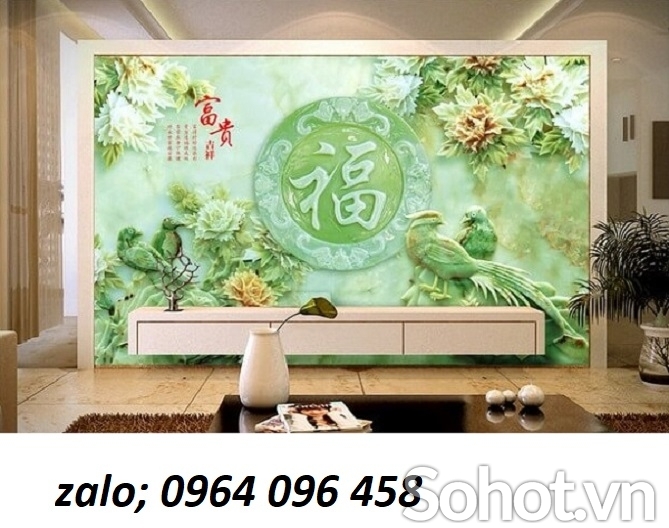 Tranh gạch 3d trang trí phòng khách - NXC32