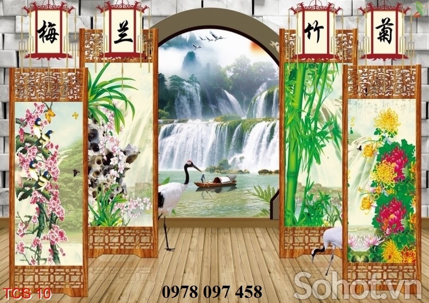 Tranh gạch 3d - tranh cửa sổ