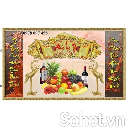 Tranh phòng thờ - tranh gạch 3d