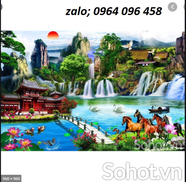 Tranh phong cảnh - gạch tranh 3d phong cảnh - CXX3