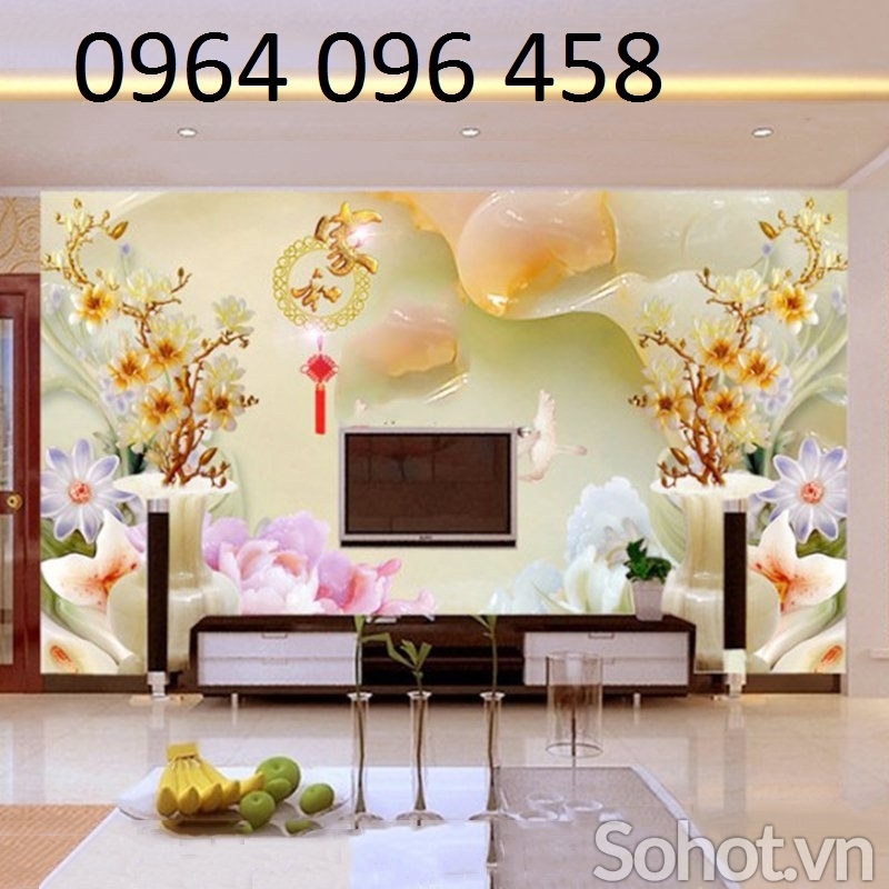 gạch tranh dán tường 3d tranh ngọc - DD3