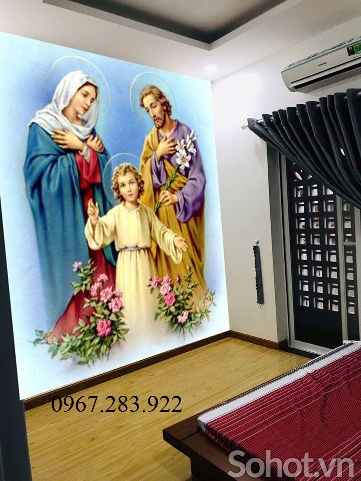 Gạch tranh- Tranh phòng thờ Công Giáo