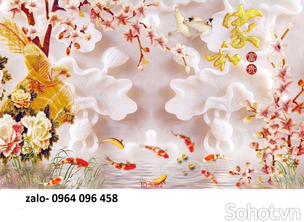 Tranh gạch 3d phòng khách - phòng bếp - SXBV887