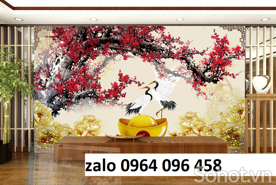 Tranh gạch 3d phòng khách - SLNB33