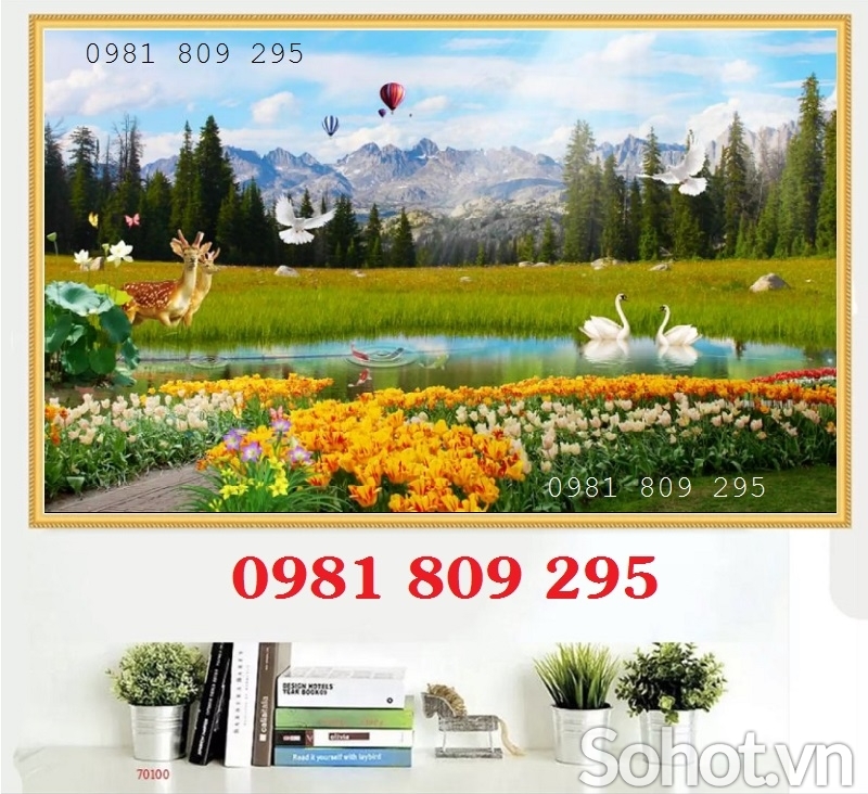 Tranh gạch 3d phong cảnh