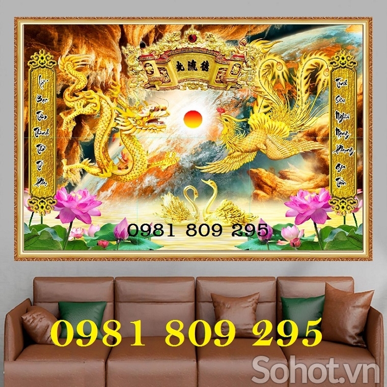 Tranh 3d rồng - gạch tranh - tranh gạch men