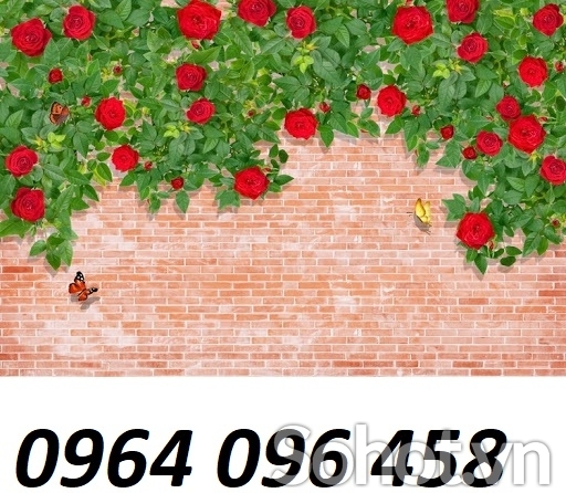 Tranh gạch men 3d ốp tường mẫu hoa hồng - 733SN