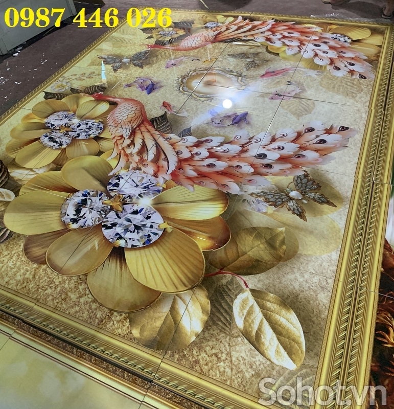 Gạch tranh 3d - ảnh thực tế