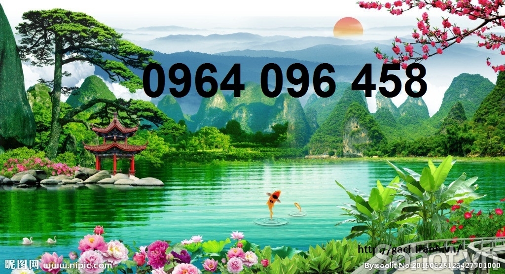 Gạch tranh 3d ốp tường rào - VCB55