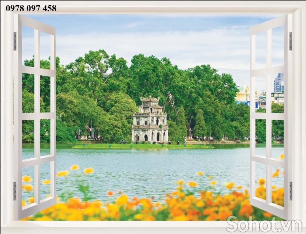 Tranh phòng khách - gạch tranh in 3D