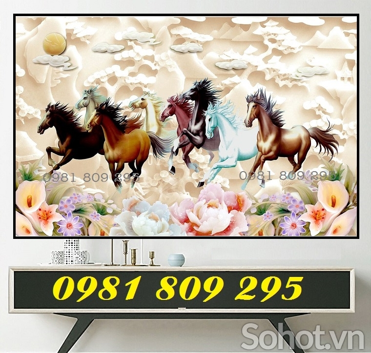 Tranh gạch 3d con ngựa - HGF9