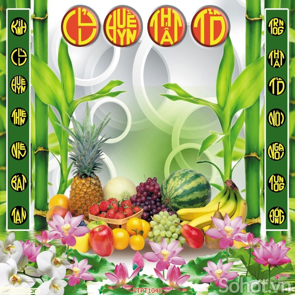 Gạch ốp tường 3D ban thờ