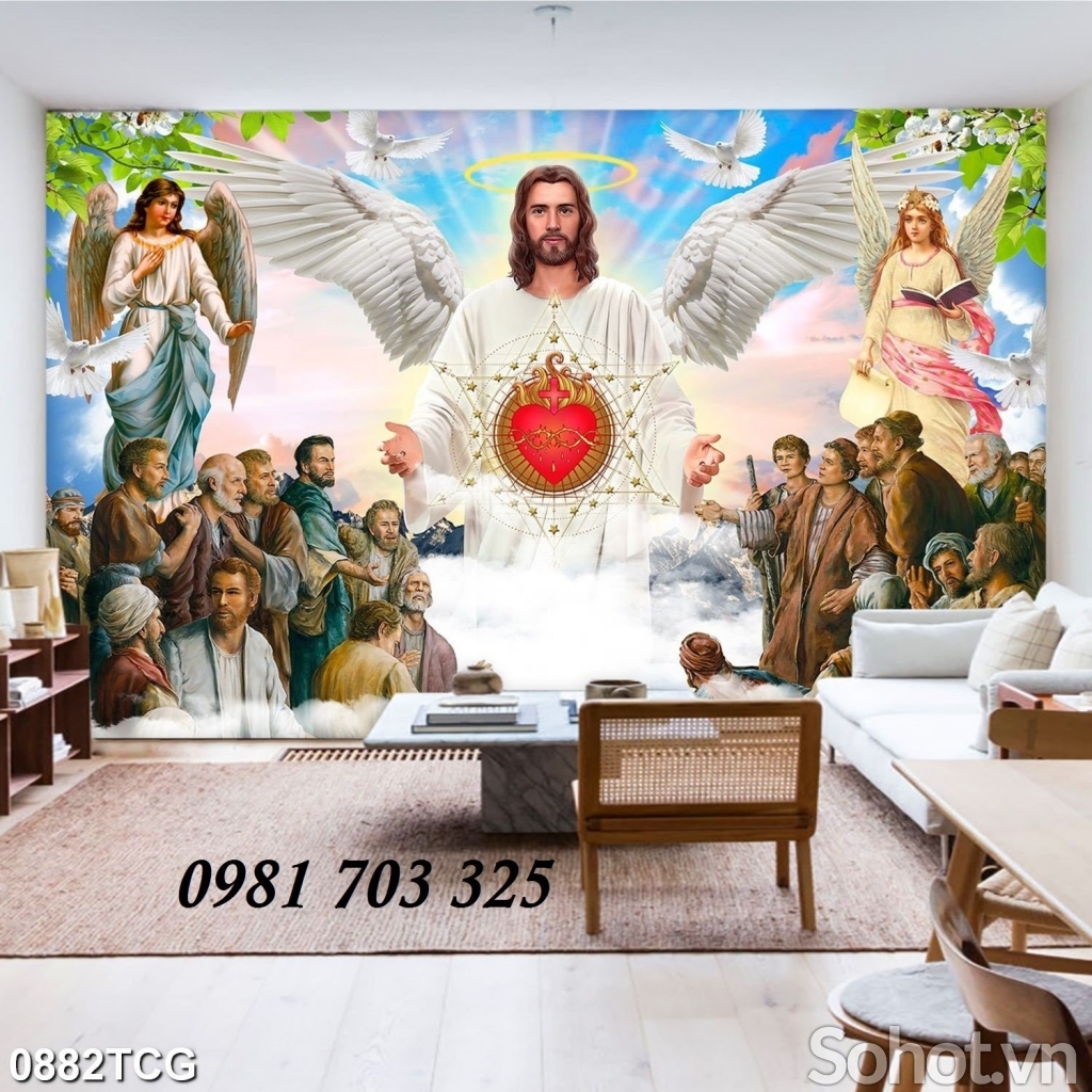 Tranh gạch men công giáo