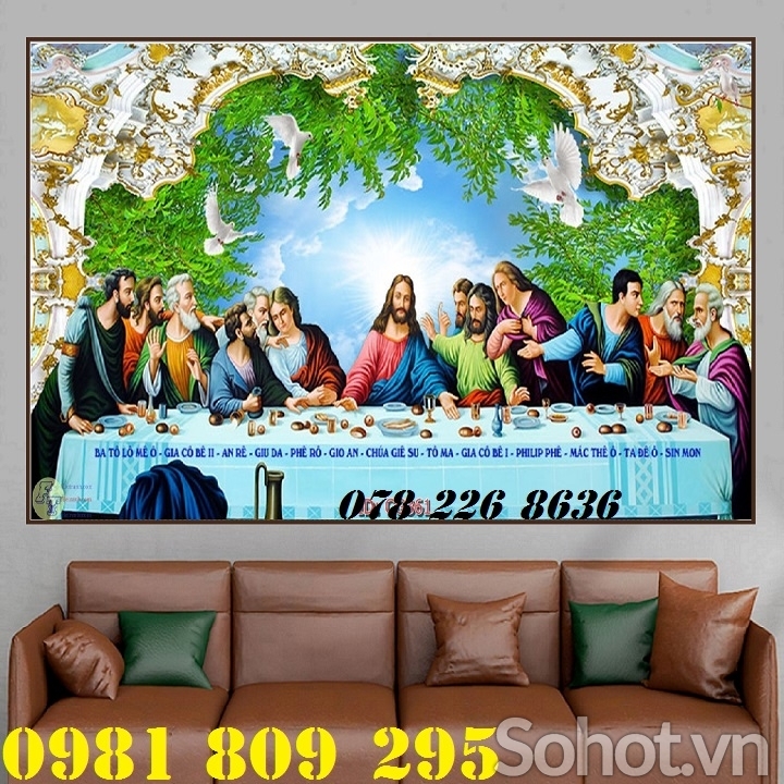 tranh 3d công giáo ốp tường