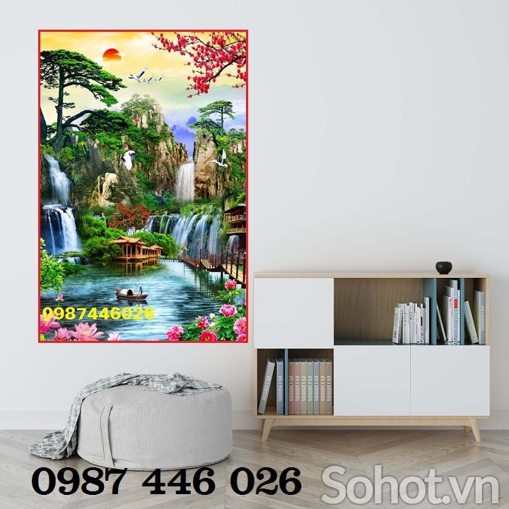 Tranh gạch men phong cảnh thiên nhiên HP9822
