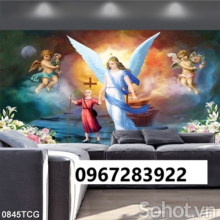 Gạch tranh 3D công giáo