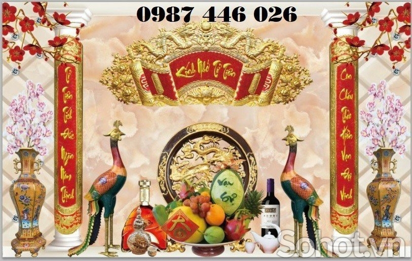 Tranh gạch bàn thờ